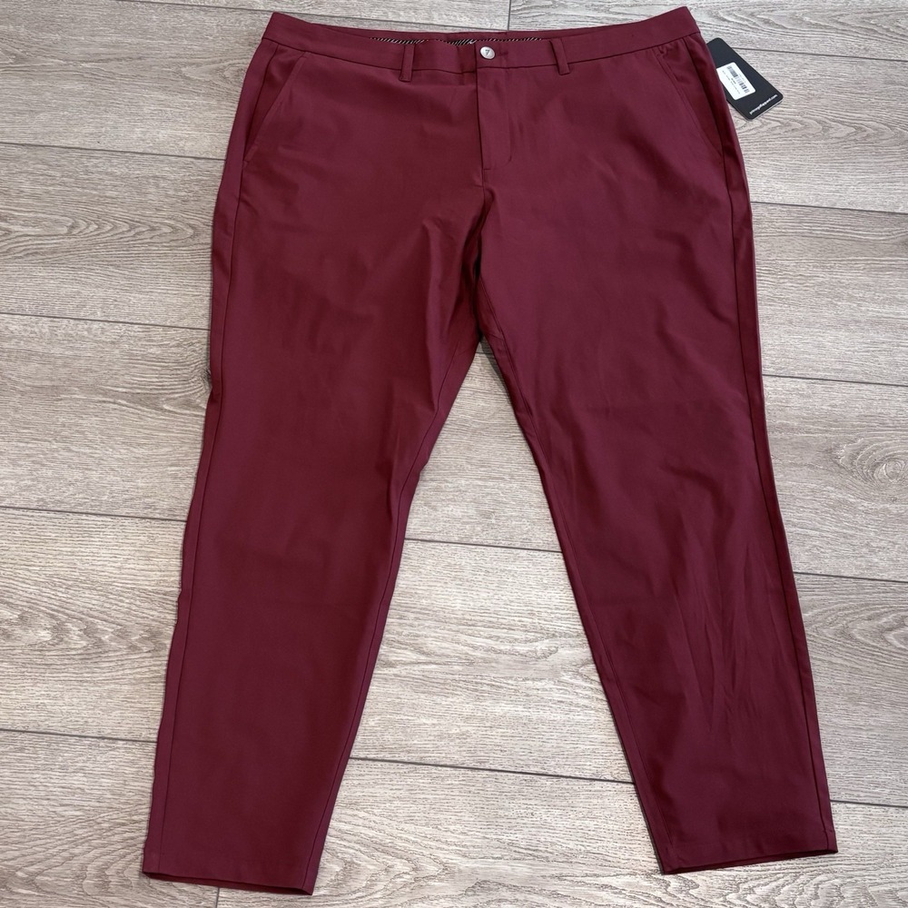 Primo Golf Pants Mens 40x30 Maroon Wine NWT Athletic Preppy‎ Casual Outdoors